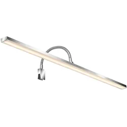 LED Wandleuchte Badezimmerlampe Wandlampe Dimmer Spiegelleuchte, Metall chrom, 8,5W 800Lm warmweiß, neutralweiß, L 78 cm