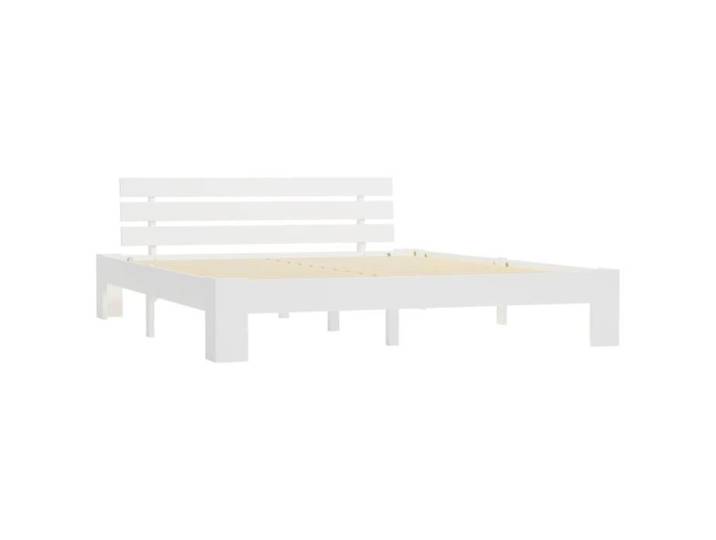 Cadre de lit - Dbaiyi-Ddis - Blanc - Bois de pin massif - 180x200 cm