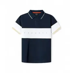 Hackett London für Jungen. HK5600036 Polo Hs Multi marineblau (2Años= 92cm), Lässig, Baumwolle, Kurzarm, Kinderbekleidung