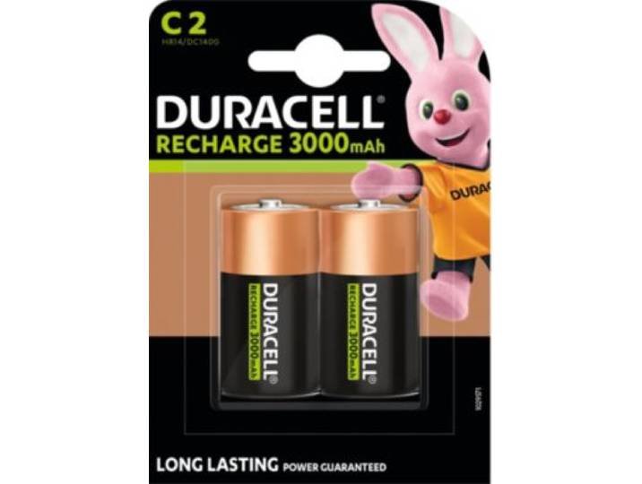 Duracell - Pile Rechargeable Lr14 C X2 3000mah Rechargeable