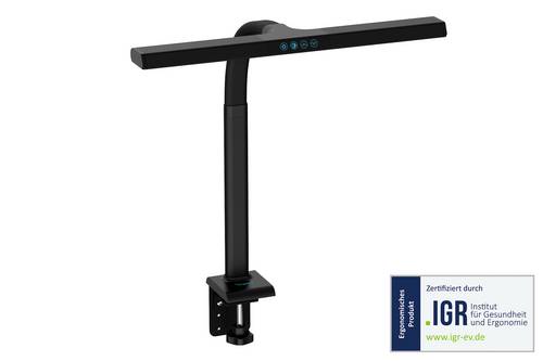 Digitus DA-90490 LED-Schreibtischleuchte, LED-Schreibtischleuchte mit Klemmfuß, LED-Tischlampe, Tischlampe LED, SMD LED 7W EEK