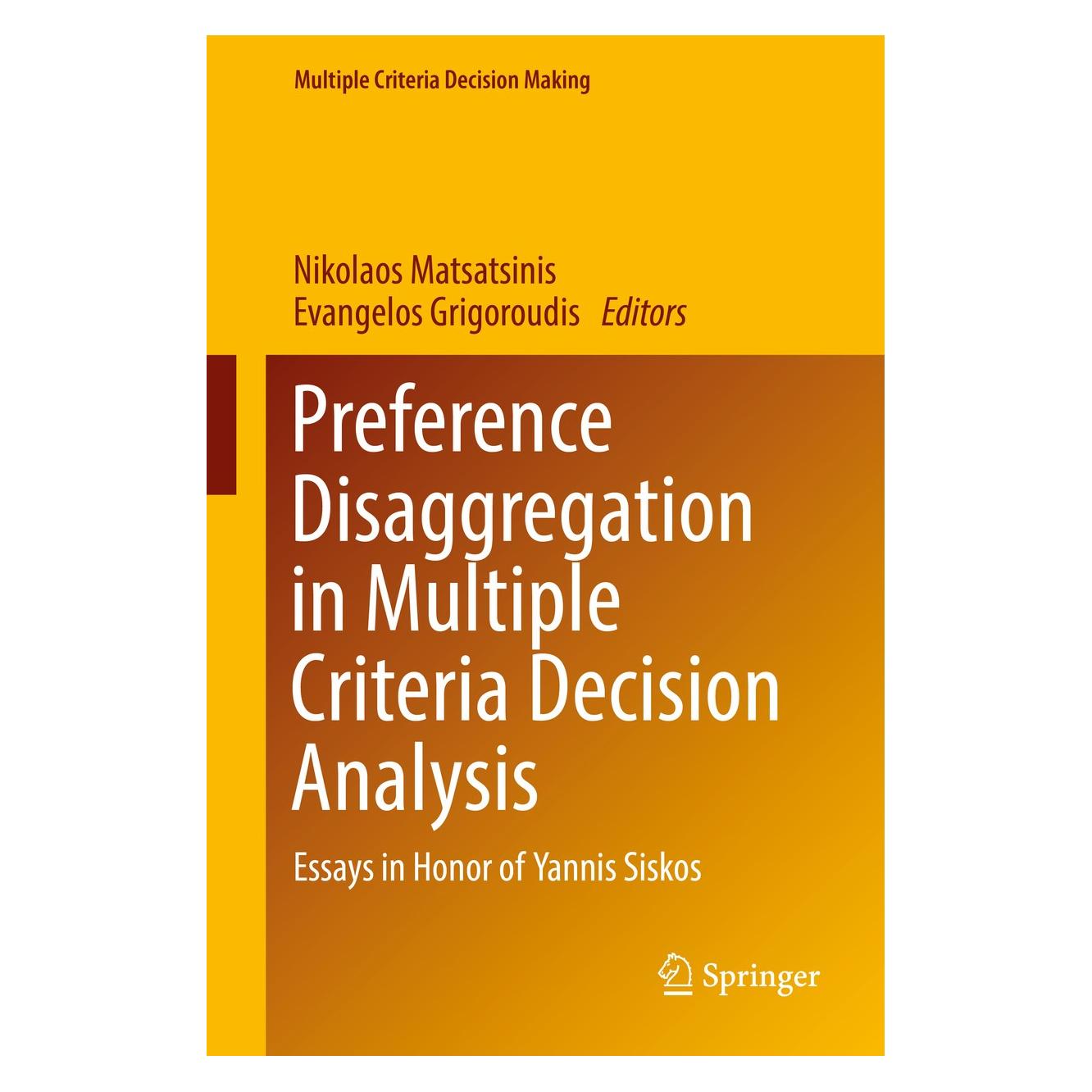Springer Preference Disaggregation in Multiple C (9783319905983)