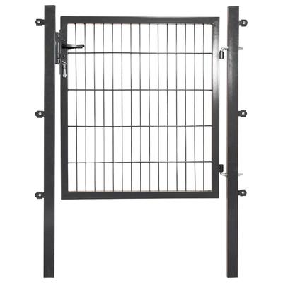 Gartentor PEDDY SHIELD, grau (anthrazit), B:100cm H:100cm, Stahl, Tore, BxH: 100x100 cm