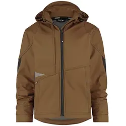 Gravity Softshell-Jacke, lehmbraun/anthrazit, Größe L - lehmbraun/anthrazitgrau - L