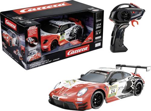 Carrera 370160153 2,4GHz Porsche 911 GT3 R "Lionspeed GP, No.24" - Steam 1:16 RC Modellauto Elektro Rennwagen