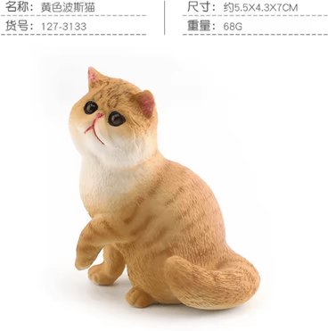 Inspire Picks Sleeping Orange Cat Figurine Cute Mini Pet Desk Decor For Cozy Spaces pl127 3133