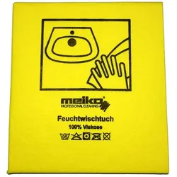 Wischtuch Meiko Feuchtwischtuch gelb 35x40 cm MIT Piktogramm Waschbecken, antibakterielle Ausrüstung