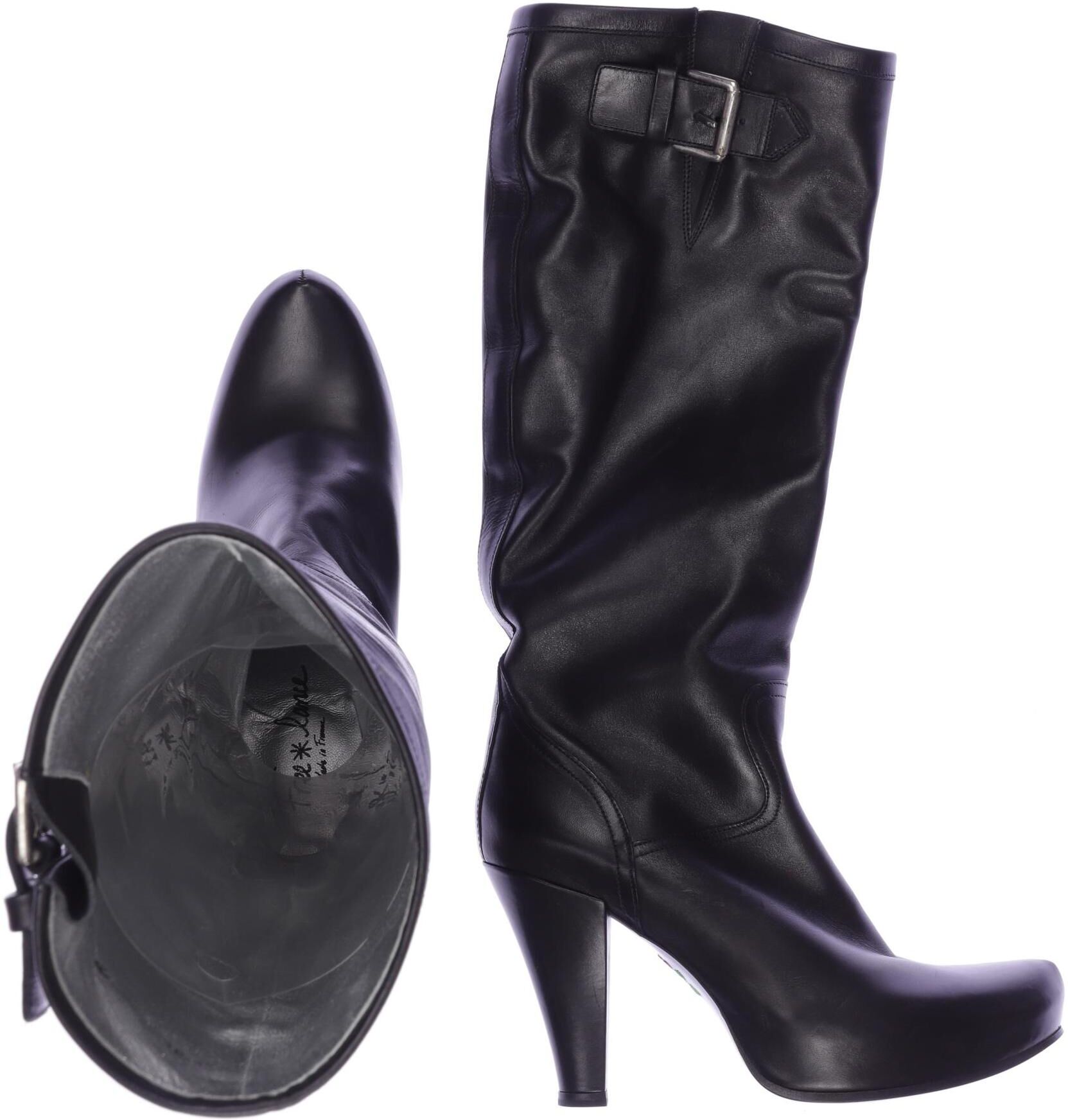 Freelance Damen Stiefel, Schwarz, Gr. EU 35, Leder - Second Hand