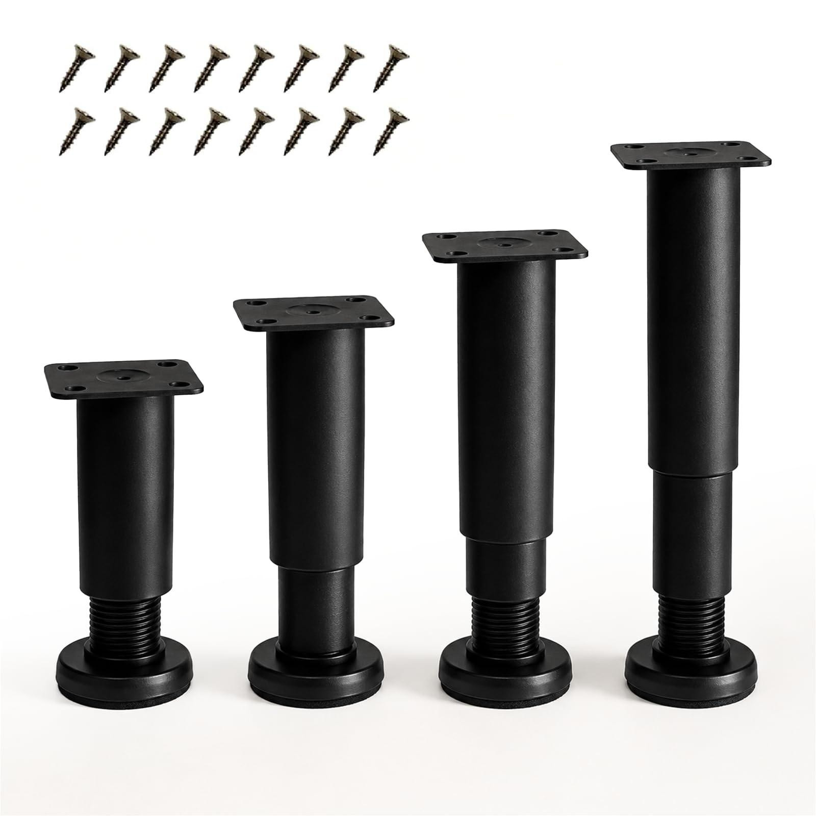 Set van 4 verstelbare meubelpoten