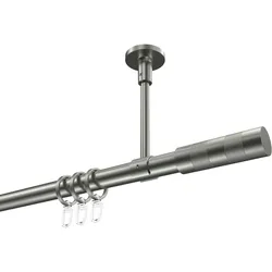 GARDINENSTANGE Sonette Mavell 200 cm, 1-läufig, 20 mm Ø Edelstahl-Optik