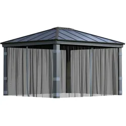 Palram - Canopia Polyester Moskitonetz für Pavillon Dallas 4300 | Grau - Grau