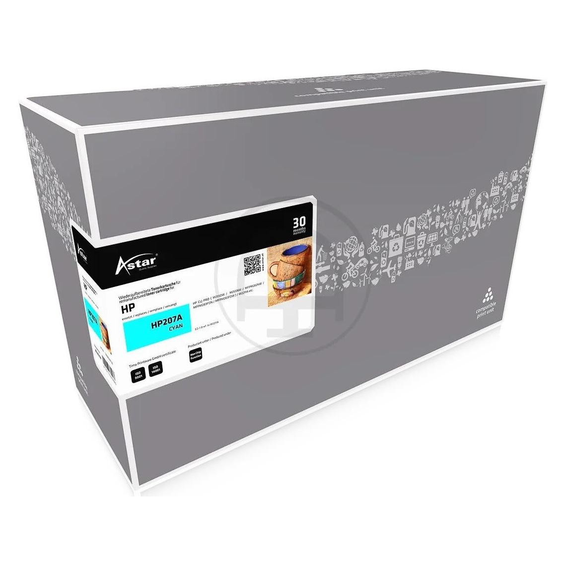 Astar HP LJ Cartridge Nr.207A cyan 1,25K inkl. Chip (AS20258)