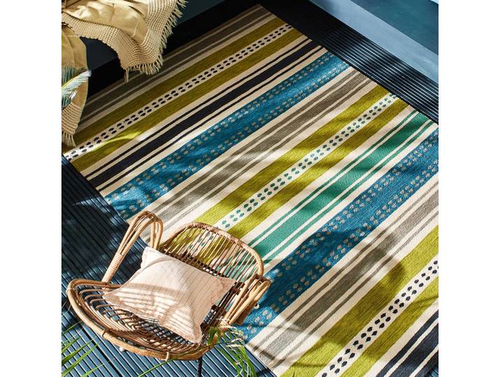 Hochwertiger In-/Outdoor Designer Teppich „Rivi Kiwi“, verschiedene Grössen Multicolor SCION