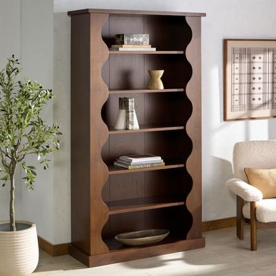 "SAFAVIEH Couture Tristyna 42.8-Inch Wood Bookshelf - 43"" W x 15"" D x 78"" H"