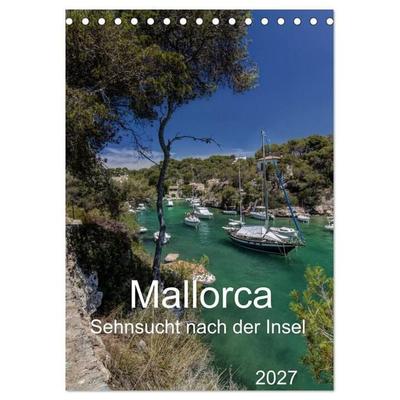 Mallorca - Sehnsucht nach der Insel (Tischkalender 2027 DIN A5 hoch), CALVENDO Monatskalender