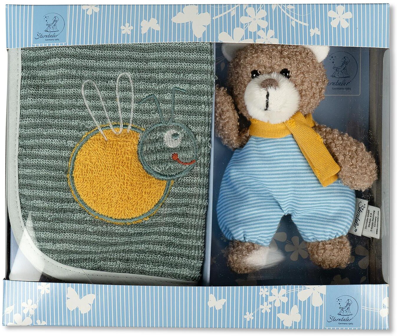 Plüschfigur STERNTALER "Erik", Kinder, grau (grau, weiß), Plüschfiguren Plüschfigur grau, weiß Einheitsgröße