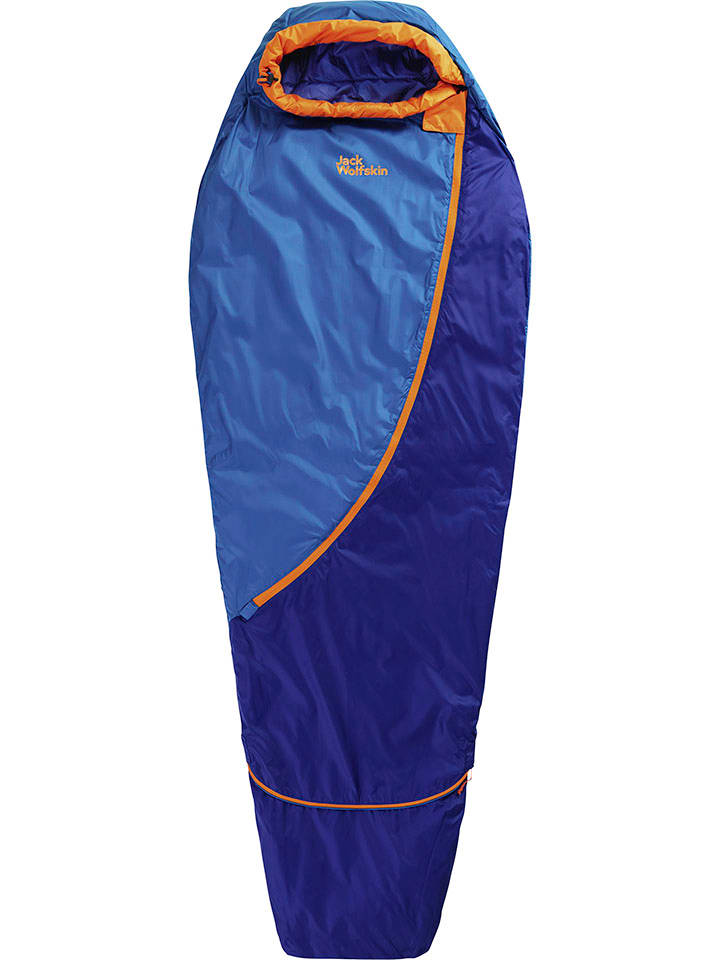 Jack Wolfskin Schlafsack "Grow Up Moonrise" in Blau/ Hellblau - (L)190 x (B)70 cm - onesize