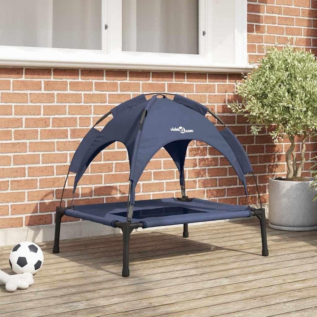 Marineblauw Hondenbed met Verhoogd Platform