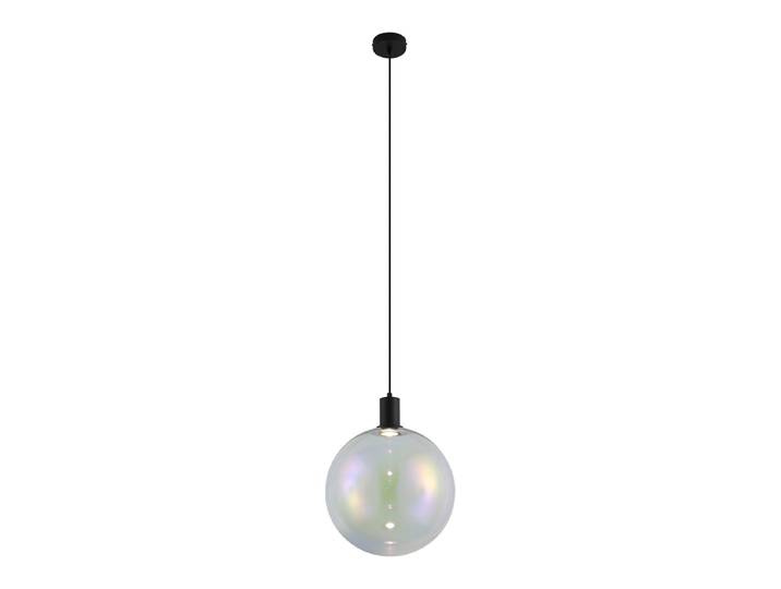 Suspension design noire avec verre arc-en-ciel 35cm - Mallon