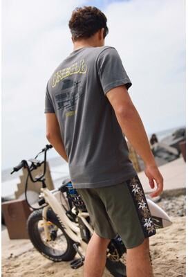 O'Neill s Hyperfreak Tech Panel 18"" Board Shorts in Army, Size 34, Elastane/Polyester"