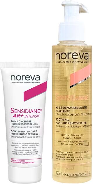 Noreva Sensidiane AR+ Intensivo Creme Antivermelhidão + Óleo Desmaquilhante Pack