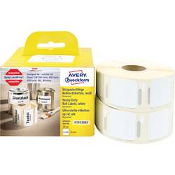Avery-Zweckform Etiketten (Rolle) 25 x 25 mm Folie Weiß 1 Set Permanent haftend A1933083 Universal-Etiketten
