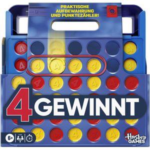 Hasbro Brettspiel G1500100, 4 gewinnt, mit Punktezähler, ab 6 Jahre, 2 Spieler