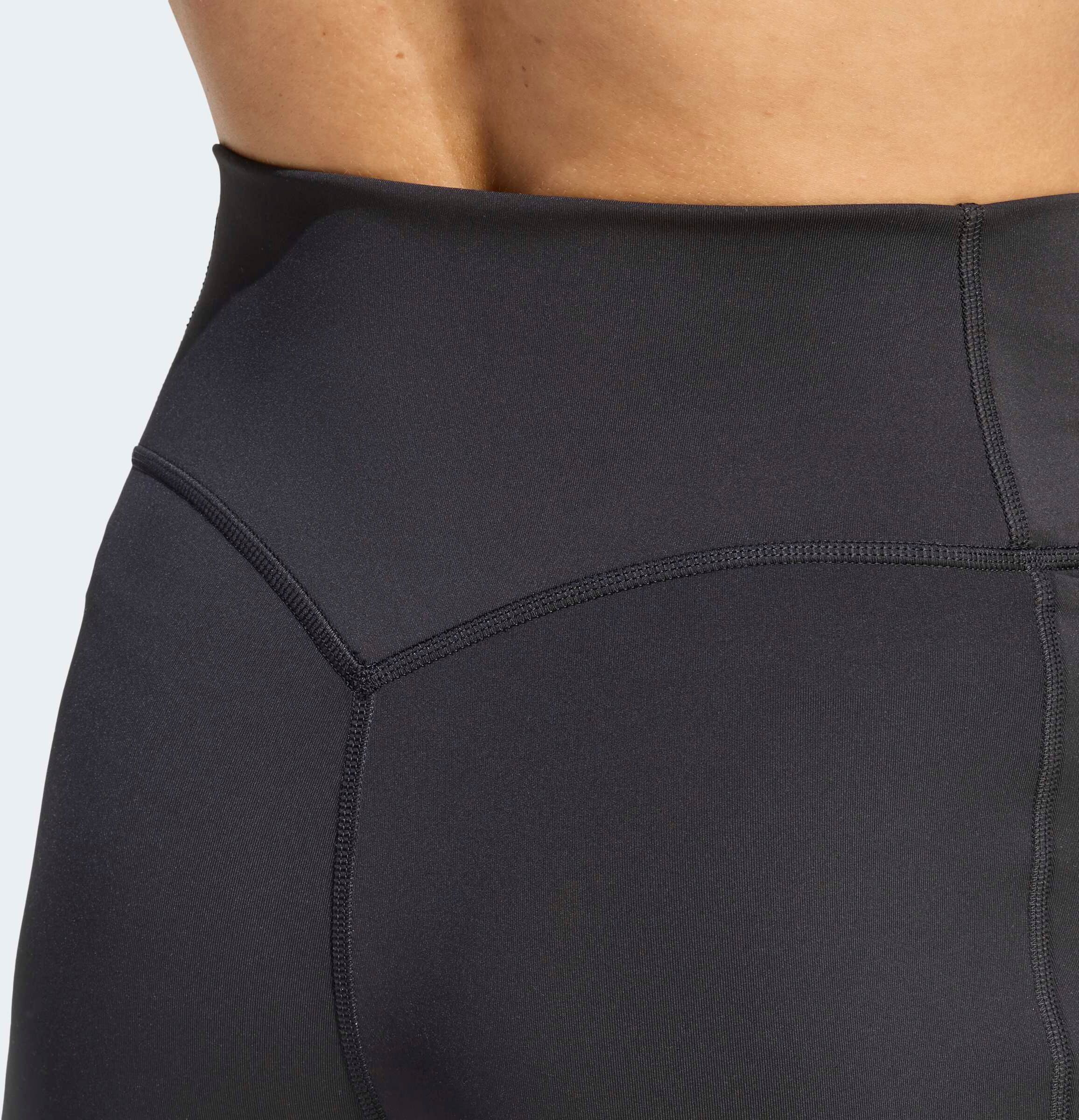 Trainingstights ADIDAS PERFORMANCE "OPT 1/1 L", Damen, Gr. XXL, N-Gr, schwarz (schwarz, normal, gr.), Obermaterial: 73% Polyester, 27% Elasthan, Hosen Trainingstights schwarz, normal, gr. XXL, N-Gr