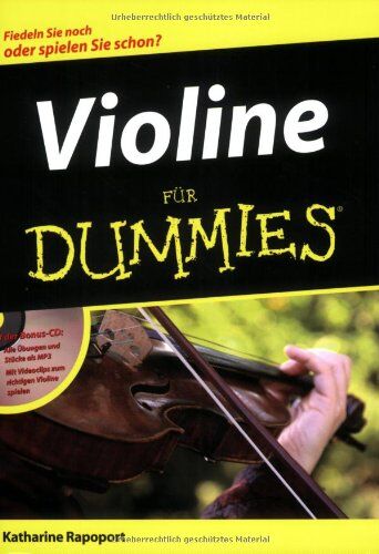 Katharine Rapoport - Violine für Dummies - Preis vom 09.10.2026 07:28:09 h