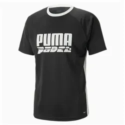 Puma, Herren, Sportshirt, teamLIGA Padel Logo Shirt (L), Schwarz