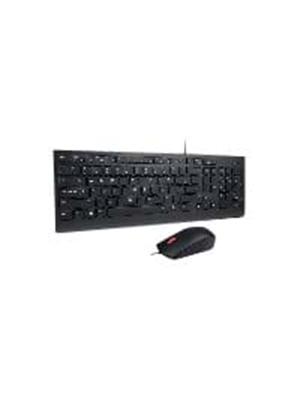 Lenovo Essential Wired Combo - Tastatur & Maus Set - Deutsch - Schwarz
