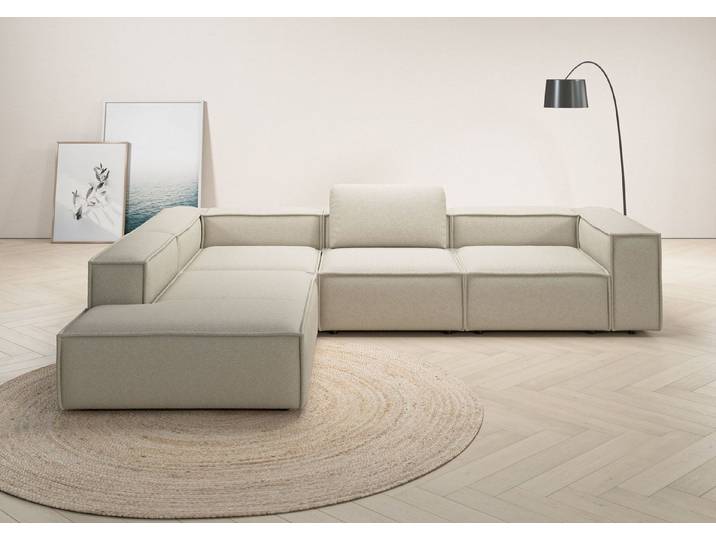 Home affaire Ecksofa Watertown luxuriöses Design & erstklassige Qualität, Japandi Design, Breite 311 cm