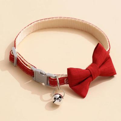 Inspire Essentials Bow Bell Pet Collar For Cats & Small Dogs 8