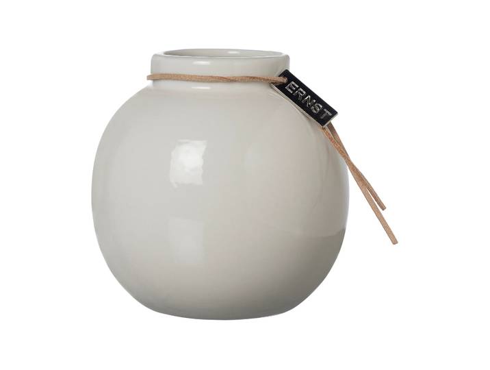 ERNST Vase Ernst émaillé blanc Ø10 cm