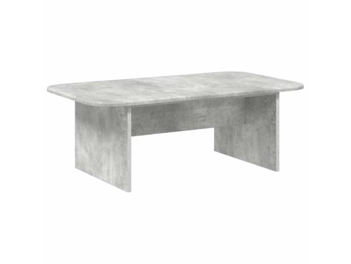 LASWWQMRF Couchtisch Beton Grau 93x53x33cm Holzwerkstoff Beistelltisch Rechteckiger Loungetisch mit integrierter Ablage für Zeitschriften und Utensilien im Wohnzimmer. Pflegeleichte Oberfläche.