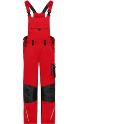 Latzhose "JN1833" - 44 - red/black