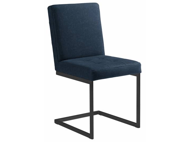 Moderano Freischwinger-Stuhl LUPO II, blau, Stoff