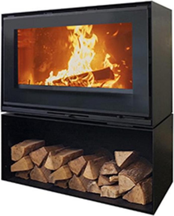 Panorama-holzofen - farbe tantrazit 411203 Godin 411203PEINTANTHRACITE