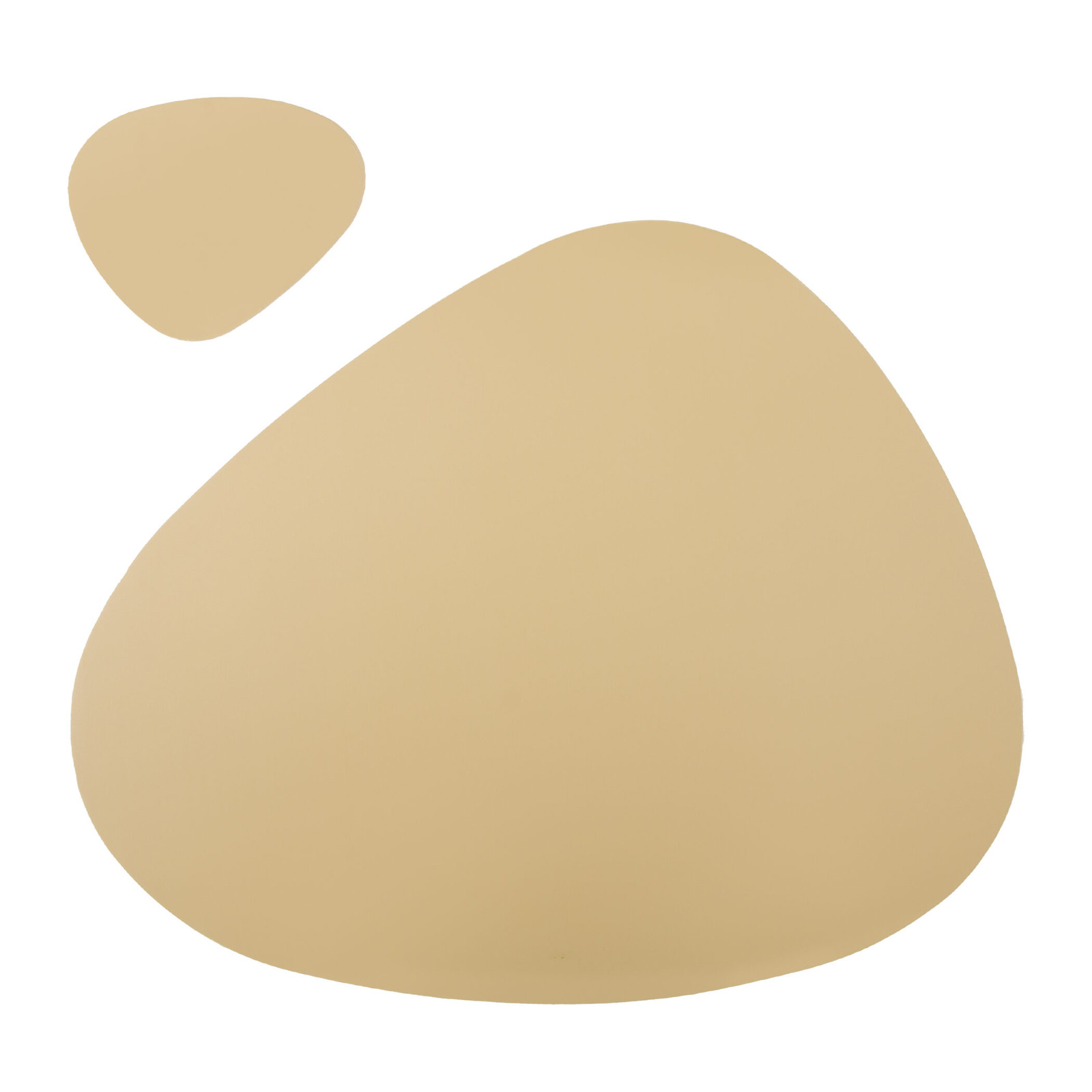 Krumble Placemat en onderzetter set van PU leer in het goud