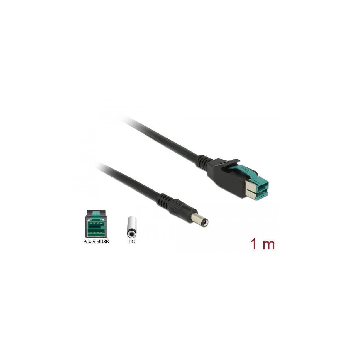 Delock 85497 PoweredUSB kabel, 1 meter