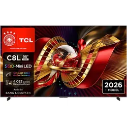 TCL 98C8L SQD-Mini LED TV (Flat, 98 Zoll / 248,92 cm, HDR 4K, SMART TV)