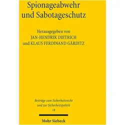 Spionageabwehr und Sabotageschutz, Fachbücher von Jan-Hendrik Dietrich, Klaus Ferdinand Gärditz