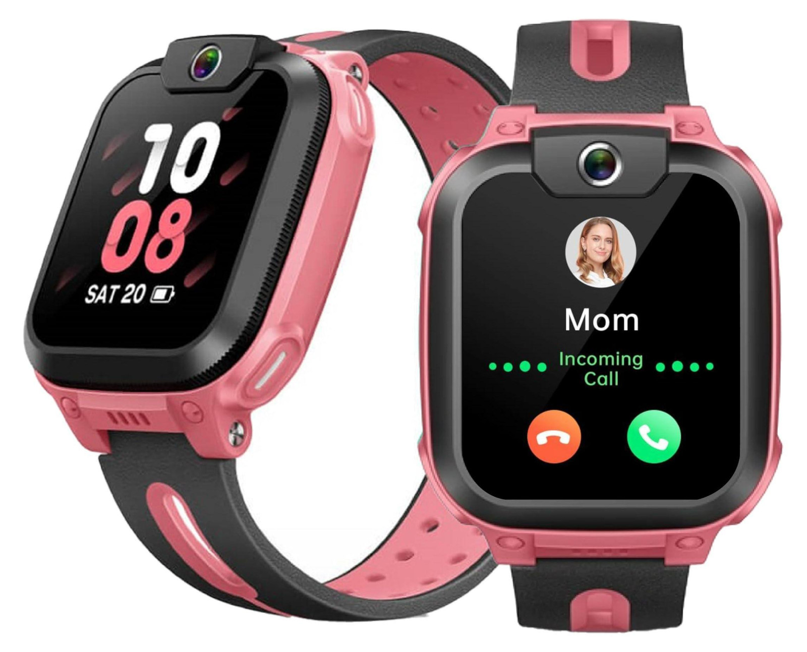 imoo Z1 kinder-smartwatch met HD-videogesprekken, telefoon en GPS, waterdicht, roze