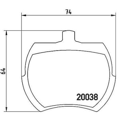 Brembo Bremsbelagsatz, Scheibenbremse [Hersteller-Nr. P52002] für Austin-healey, Triumph, Mg, Austin, Rover, Riley