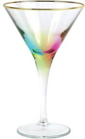 viva by VIETRI Rainbow Martini Glass
