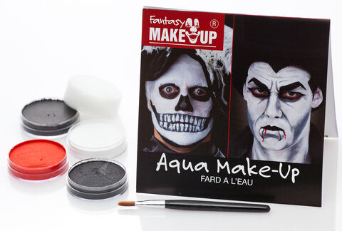 FANTASY Aqua-Schmink-Set "Skelett & Vampir"