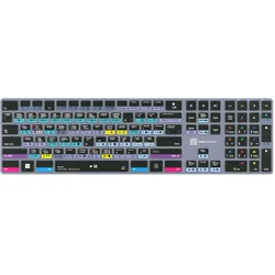Logickeyboard Davinci Resolve Classic Titan FR (PC) (DE, Kabellos), Tastatur, Schwarz, Beige
