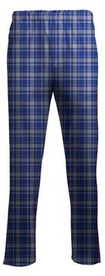 Boxercraft BM6624 Men's Harley Flannel Pant in Electric Royal Blue Jordan Plaid size Small   Cotton