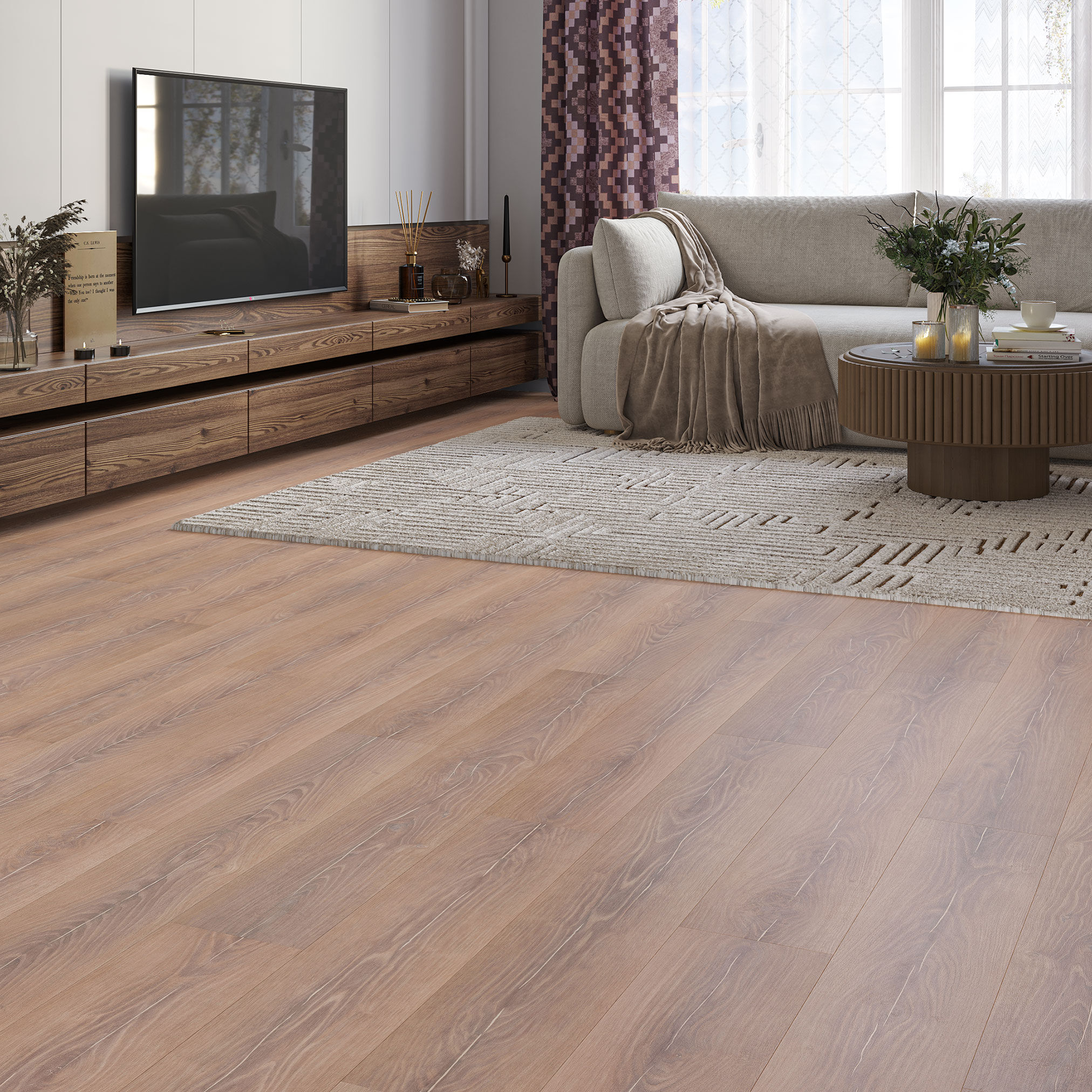 Luxury Flooring 41.99m² - Vista 8mm Alder Oak Laminate Flooring - Water Resistant