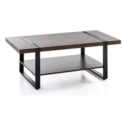 Prestige Home Living Indoor Couchtisch, ca. 120 x 60 x 45 cm - Braun
